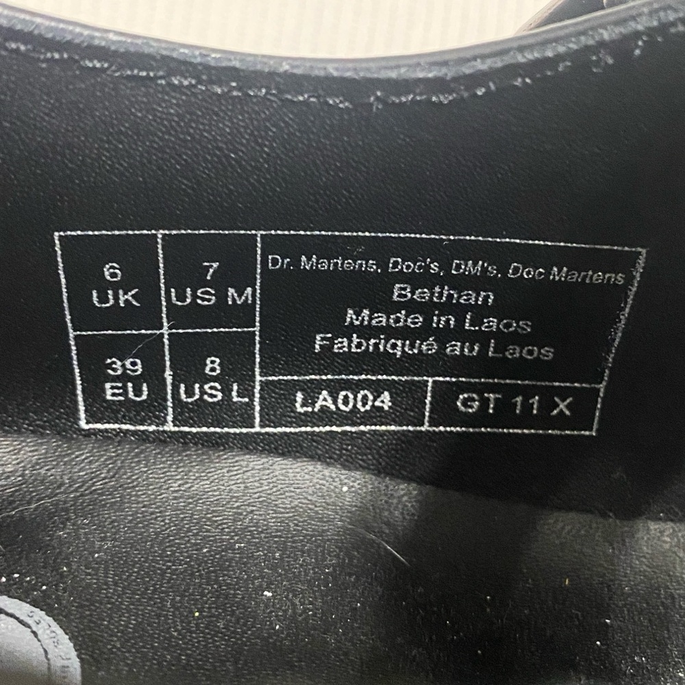 Dr. Martens Bethan Mary Jane Platform Black Leather Shoes - Picture 8 of 8